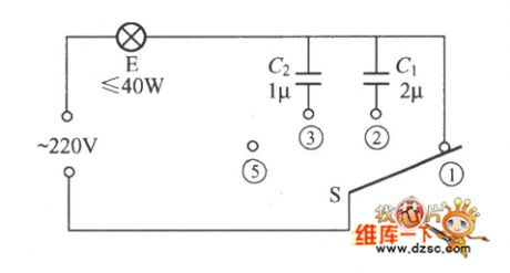 Capacitive dimmer switch circuit