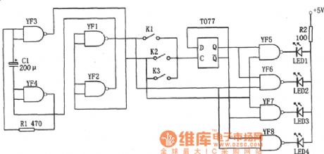 Tap Moving-Direction Display Circuit Diagram