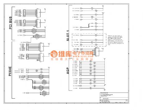 Computer Mainboard Circuit 440GX_34
