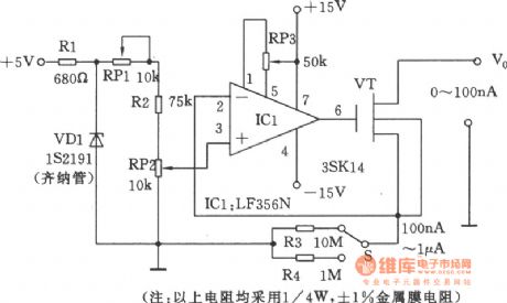 The precise nA stage current generator