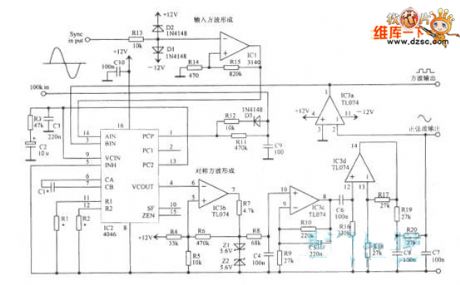 The phase-lock function oscillator circuit