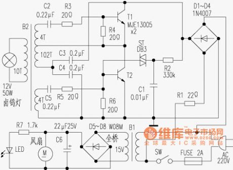 SS-D2 red light medical instrument principle and maintenance circuit diagram