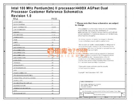 PC mainboard circuit 440BX-01