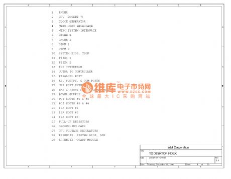 PC mainboard circuit 430TX_01