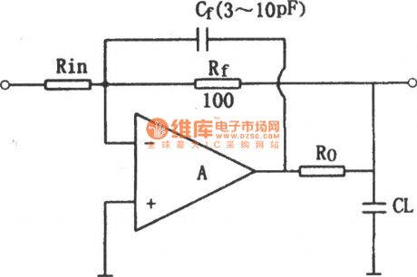 The compensation circuit of op amp output capacitor