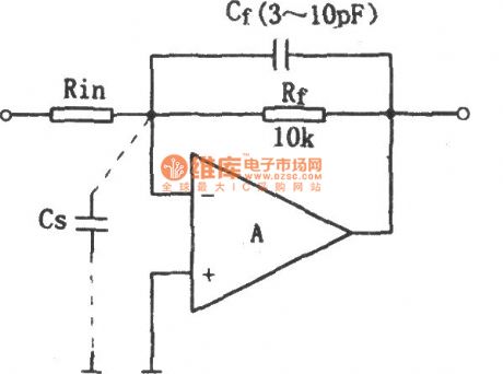 Op amp input compensation capacitor circuit diagram