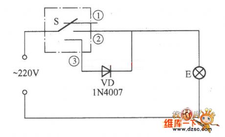 Simple light changing stay wire switch circuit