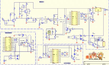 Infrared remote control energy-saving lamp circuit diagram