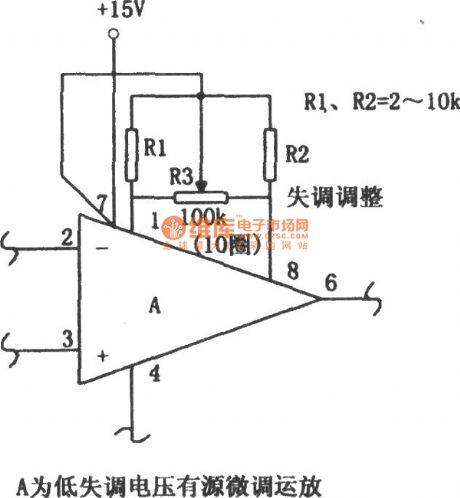 Op amp zero method circuit diagram