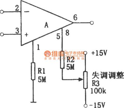 Operational amplifier general zero setting method circuit diagram