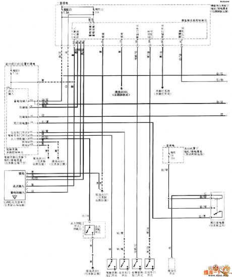 Guangzhou Honda Odyssey anti-theft system circuit