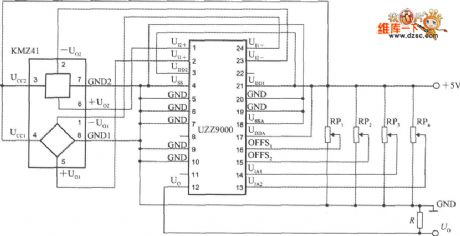 Voltage output angle detection circuit diagram
