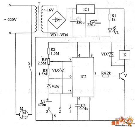 the circuit of fish breeding oxygen gaining controller（1）