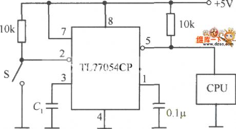 The voltage monitoring and resetting circuit composed of TL7705CP