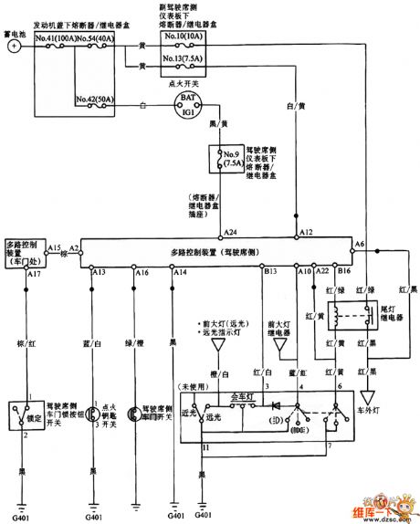 The Guangzhou Honda auto light off function circuit