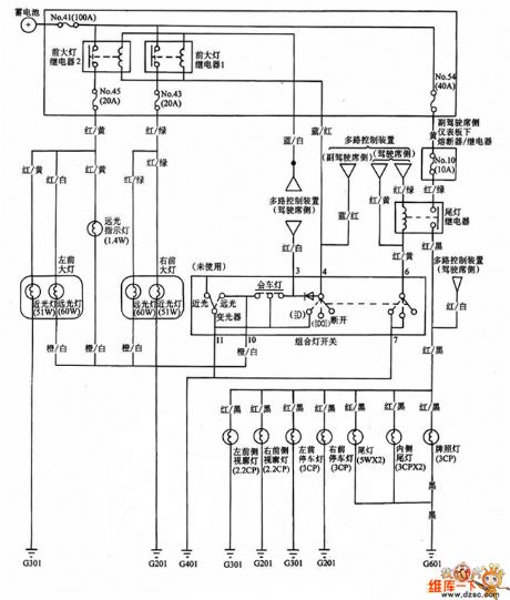 The Guangzhou Honda outside lighting circuit