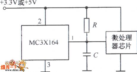 The reset circuit of MC3X164