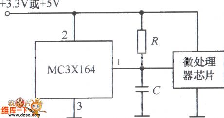 The reset circuit of MC3X164
