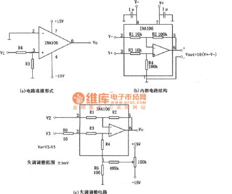The voltage follower circuit diagram