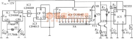 High-precision adjustable digital timer circuit diagram