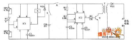 the circuit of the automatic anti-frosting controller for crops(1)