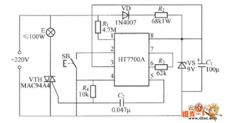 The stepless dimmer circuit of special integrated circuits