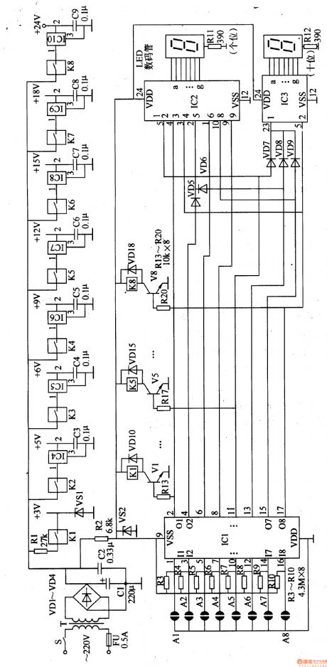 Numerical Control D. C. Regulated Power Supply    Thirteen
