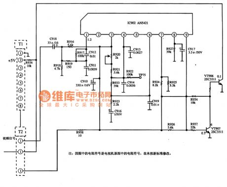 AN5421 line same-frequency signal detection integrated circuit
