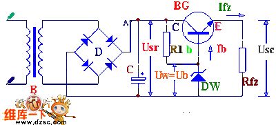 The simple regulated circuit