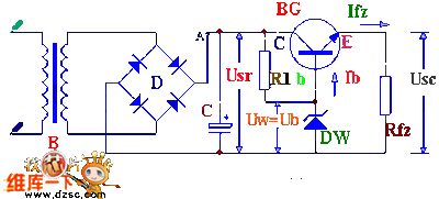 The simple regulated circuit