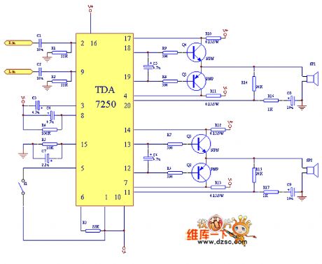 The 100W power supply circuit