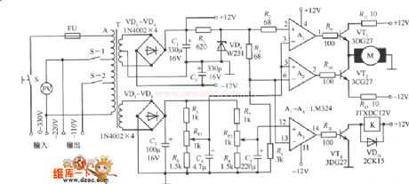 The TXDl742 continuous adjusted full-automation AC regulator circuit