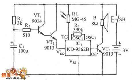 The money-locker or closed chamber anti-pry alarm circuit