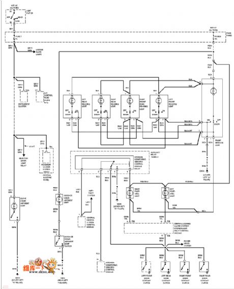 Audi interior light circuit