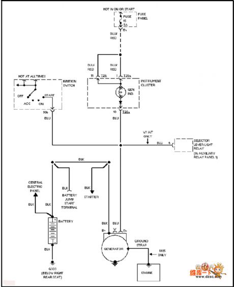 Audi charging system circuit