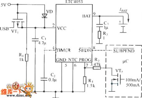 Practical USB interface Lithium ion battery charging and discharging protection circuit