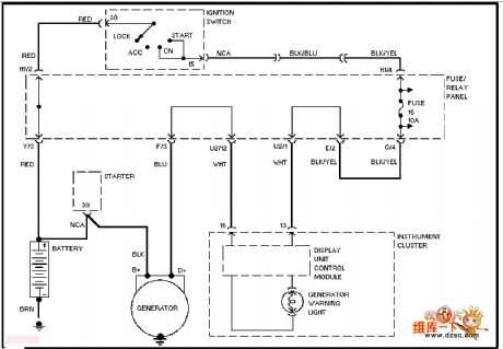 The Volkswagon charging system circuit