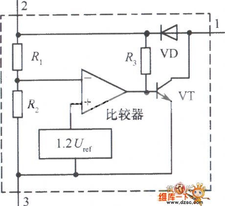 The internal circuit of the low voltage special integrated chip MC3X164