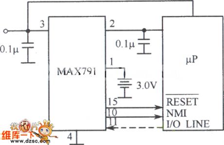 The power supply fault monitoring circuit