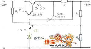 The 15V regulated power supply circuit of SCR