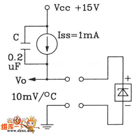 The constant current source detecting circuit of the temperature sensor