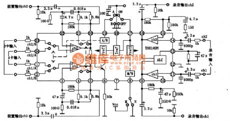 TA8149N recording,playback preamplification integrated circuit