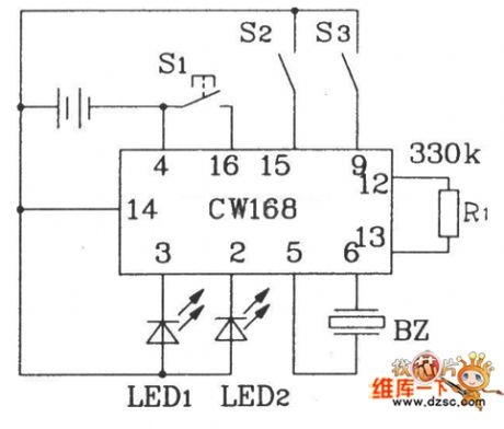 The CW168 new flash alarm integrated circuit
