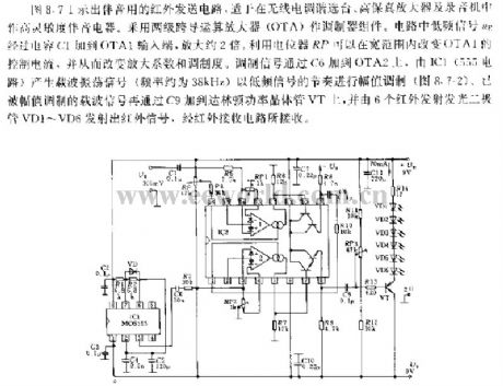 The infrared emitting circuit