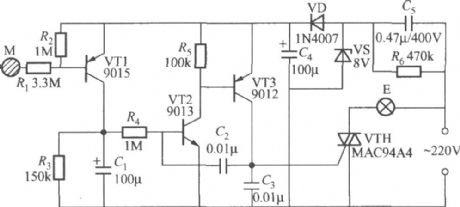 Touching delay lamp switch circuit(7)