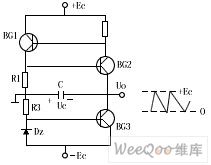 the sawtooth-wave circuit of complementary tube