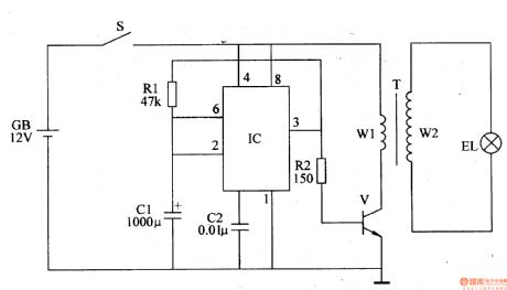 Motor Fluorescent Lamp Circuit