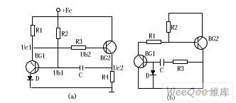 complementary tube monostable circuit