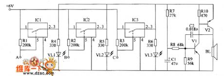 the alarm circuit of water break in the spray pipe for seeding-machine(3)