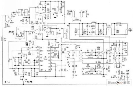 Typical half bridge type electric bicycle battery charger circuit